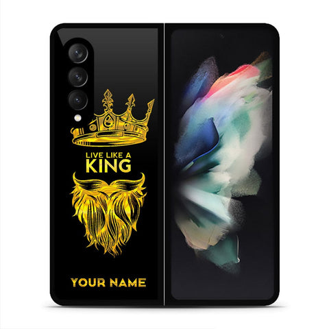 Samsung Galaxy Z Fold 3 5G Cover - Gold Series - HQ Premium Shine Durable Shatterproof Case - Soft Silicon Borders