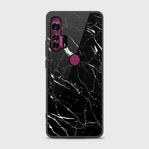 Motorola Edge Plus 2020  Cover- Black Marble Series - HQ Premium Shine Durable Shatterproof Case