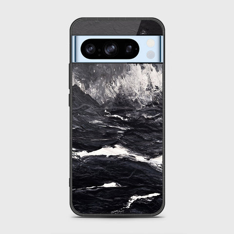 Google Pixel 8 Pro Cover- Black Marble Series - HQ Premium Shine Durable Shatterproof Case