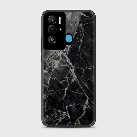 Tecno Pova Neo Cover- Black Marble Series - HQ Ultra Shine Premium Infinity Glass Soft Silicon Borders Case