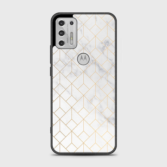 Motorola Moto G Stylus 2021  Cover- White Marble Series 2 - HQ Premium Shine Durable Shatterproof Case