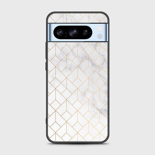 Google Pixel 8 Pro Cover- White Marble Series 2 - HQ Premium Shine Durable Shatterproof Case