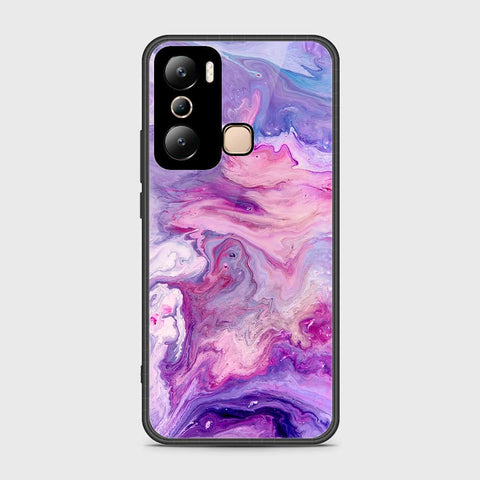 Infinix Hot 20i Cover- Colorful Marble Series - HQ Ultra Shine Premium Infinity Glass Soft Silicon Borders Case