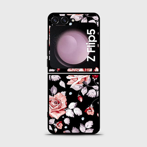Samsung Galaxy Z Flip 5 5G  Cover- Floral Series - HQ Premium Shine Durable Shatterproof Case