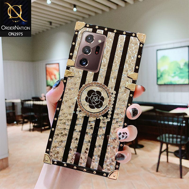 Samsung Galaxy Note 20 Ultra Cover Design 3D illusion Gold