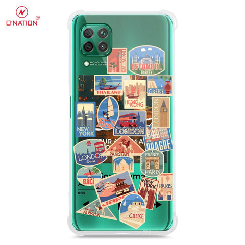 Huawei Nova 7i Cover - Personalised Boarding Pass Ticket Series - 5 Designs - Clear Phone Case - Soft Silicon Borders