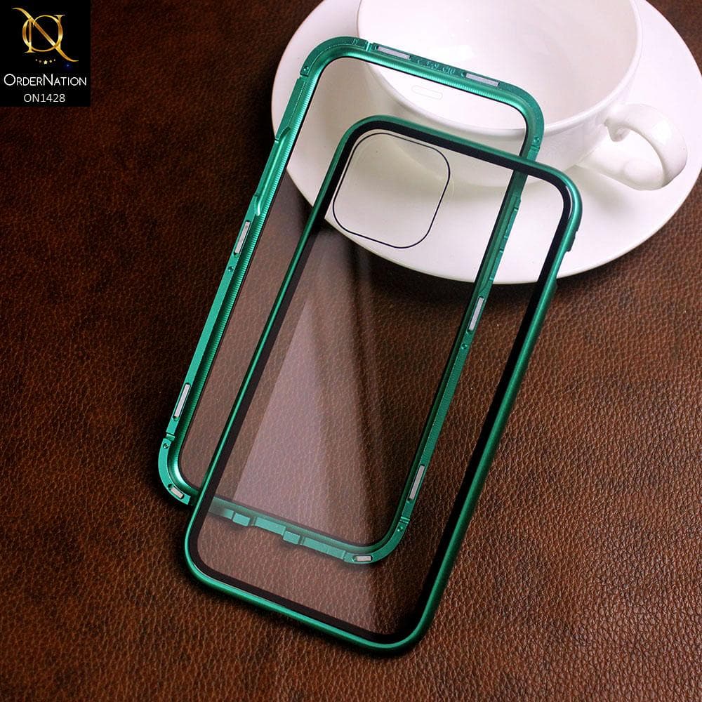 iPhone 11 Pro Max Cover Green Latest Magnetic Case With Two