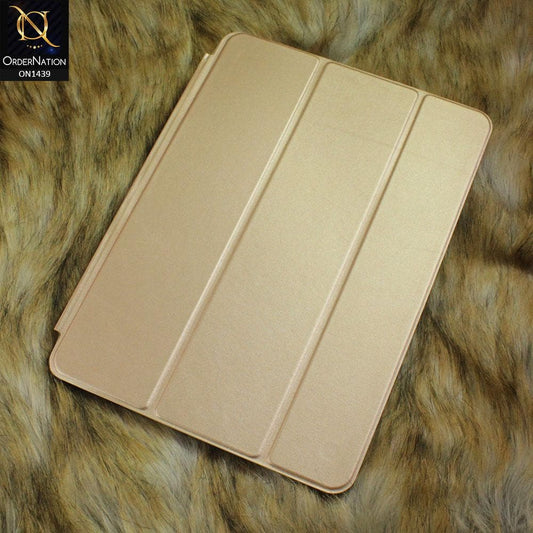 PU Leather Smart Book Foldable Case For iPad Air (1st gen) 9.7-inch (2013) - Golden