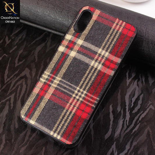 Huawei Y6 Pro 2019 Cover - Soft Check Febric Phenomenal Style Case