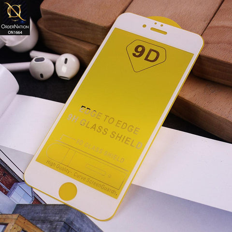 iPhone 6s Plus / 6 Plus Cover - White - Xtreme Quality 9D Tempered Glass With 9H Hardness
