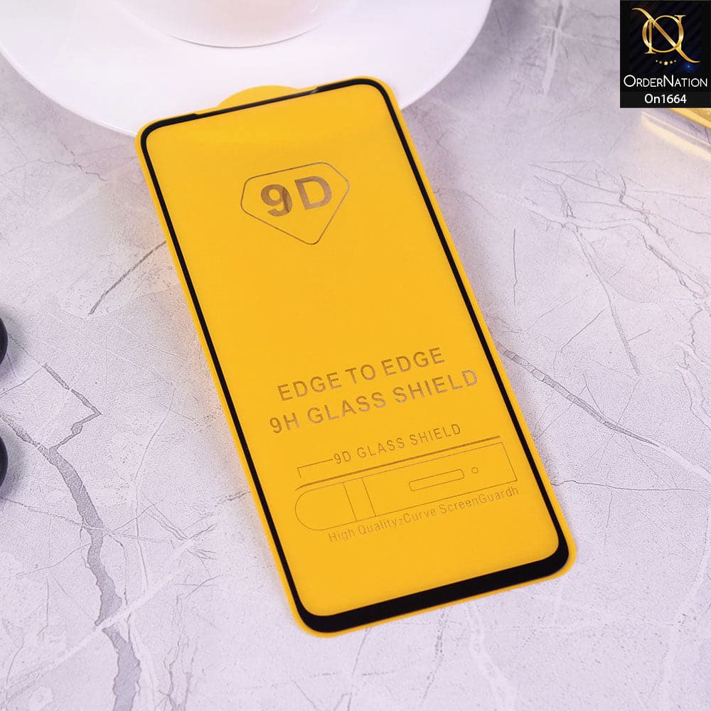Oppo Reno Cover Black Xtreme Quality 9D Tempered Glass With