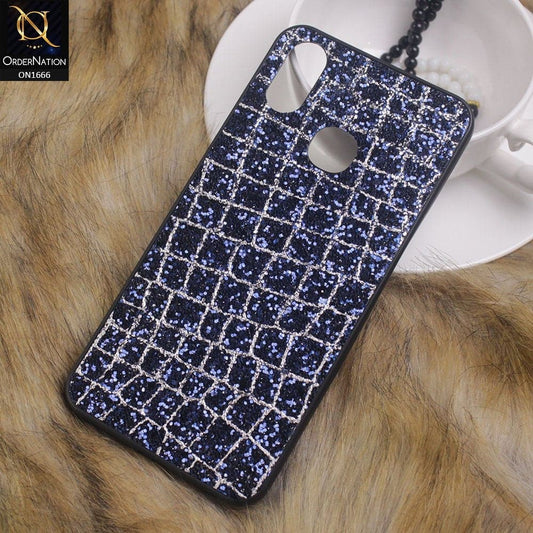 Vivo Y93 Cover - Blue - Sparkle Glitter Bling Bling Fashion Pattern Soft Case