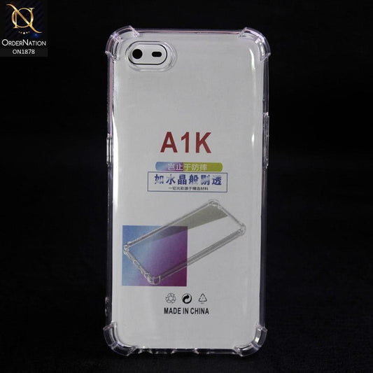 Soft 4D Design Shockproof Silicone Transparent Clear Case For Oppo A1k