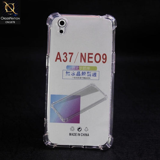 Soft 4D Design Shockproof Silicone Transparent Clear Case For Oppo A37