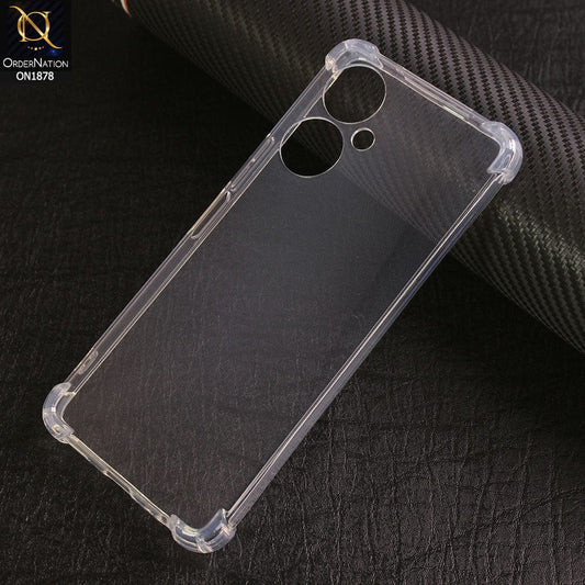Tecno Camon 19 Cover - Soft 4D Design Shockproof Silicone Transparent Clear Case