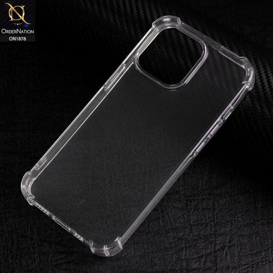iPhone 13 Cover - Soft 4D Design Shockproof Silicone Transparent Clear Case