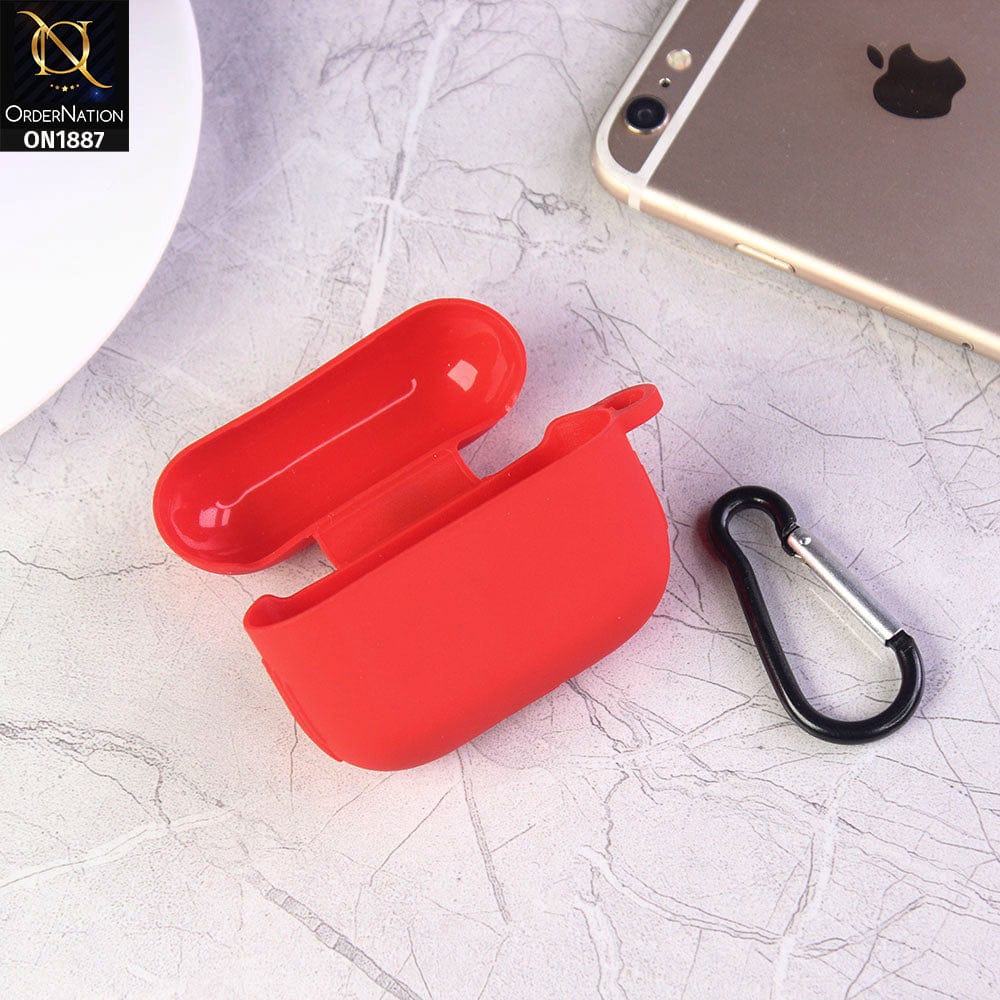 Apple Airpods Pro Cover Red Candy Color Soft Silicone Airpod