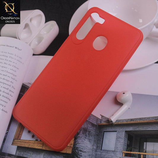 Samsung Galaxy A21 Cover - Red - Stylish 3D Camera Soft Jell Cases