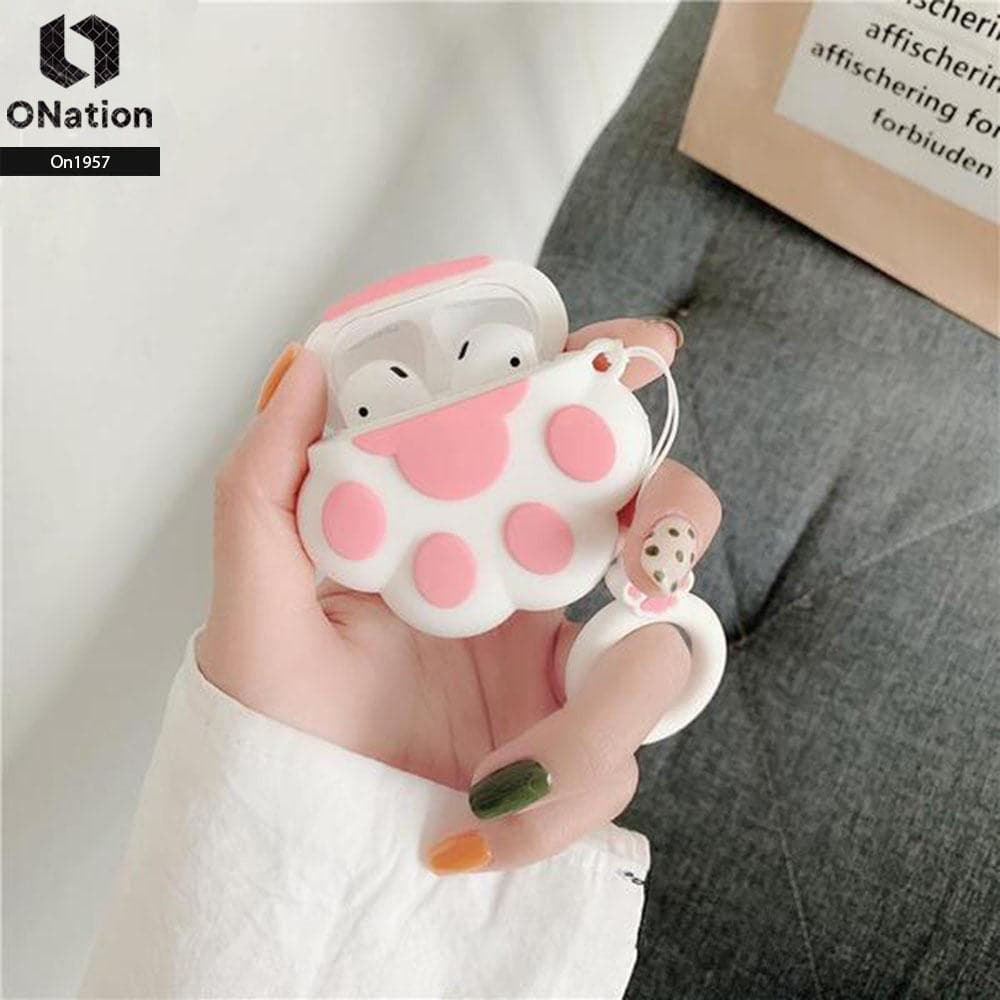 Apple Airpods Pro Case - ONation Branded - Cute 3D Funny Cat Feet Airpods Case