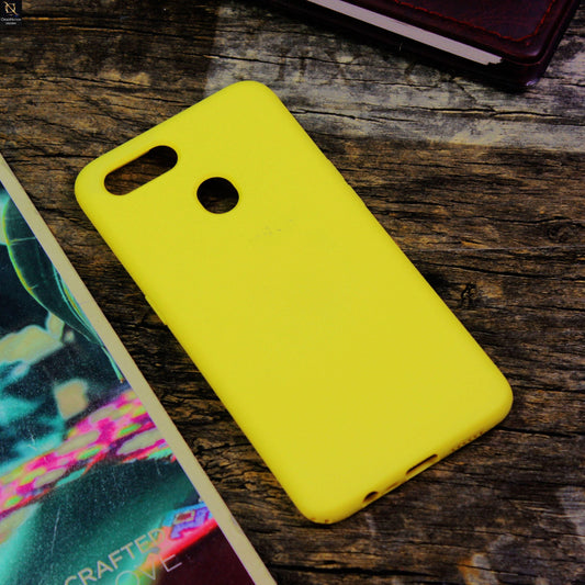 Oppo A5s Cover - Yellow - Matte Shockproof Sillica Gel Soft Case