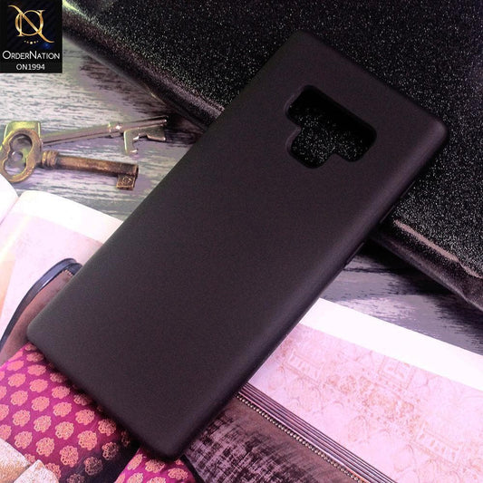 Samsung Galaxy Note 9 Cover - Black - Matte Shockproof Sillica Gel Soft Case
