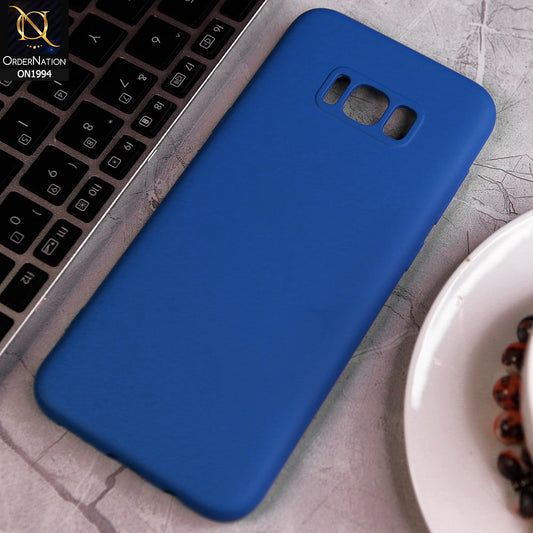 Samsung Galaxy S8 Plus Cover - Light Blue - Matte Shockproof Sillica Gel Soft Case