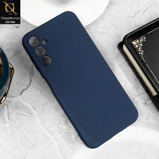 Samsung Galaxy A14 - Blue -  Matte Shockproof Sillica Gel Soft Case