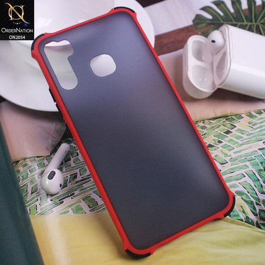 Tecno Camon 12 Air Cover - Red - Translucent Matte Shockproof Case