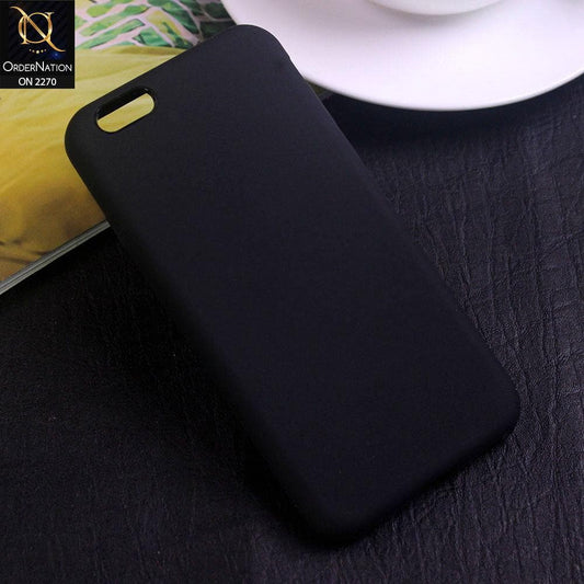 iPhone 6S / 6 Cover - Black - Silicon Matte Candy Color Soft Case