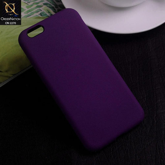 iPhone 6S / 6 Cover - Purple - Silicon Matte Candy Color Soft Case