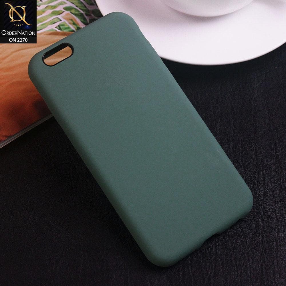 iPhone 6s Plus / 6 Plus Cover - Pine Green - Silicon Matte Candy Color Soft Case
