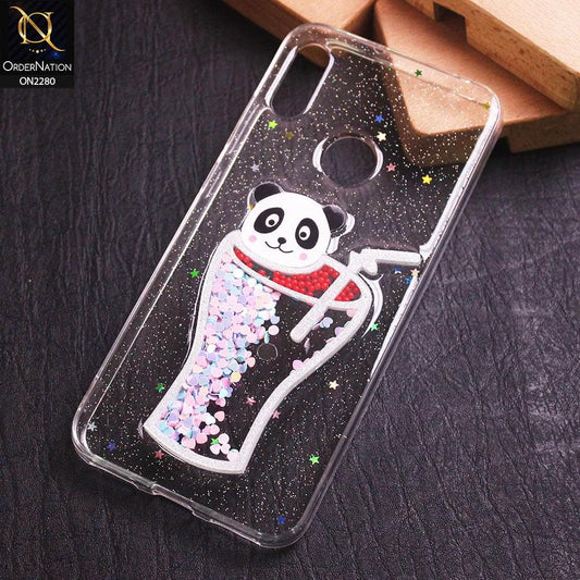 Huawei Huawei Y6s 2019Cover - Design 3 - New 3D Transparent Glitter Case