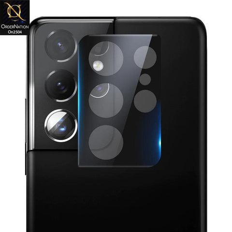 Samsung Galaxy Z Fold 3 5G Protector - Black - 9H Ultra Thin Scratch-Resistant Camera Lens Glass Protector