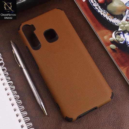 Infinix S5 Cover - Brown - New Stylish Feelable Dotted Texture Soft Case