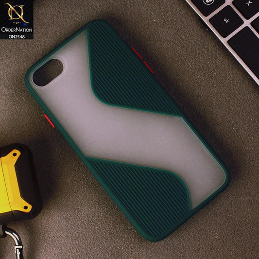 iPhone 6S / 6 Cover - Green - New Ziggy Line Wavy Style Soft Case