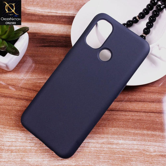 OnePlus Nord N100 Cover - Midnight Blue - HQ Silica Gel Silicon Shockproof Matte Soft Case