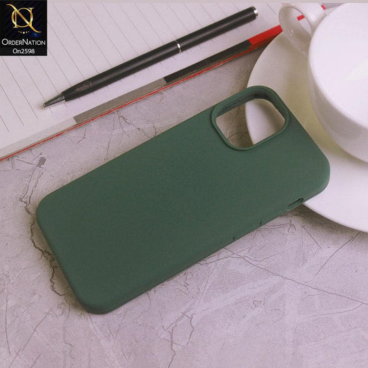 iPhone 12 Mini Cover - Pine Green - HQ Silica Gel Shockproof Matte Soft Silicone Case