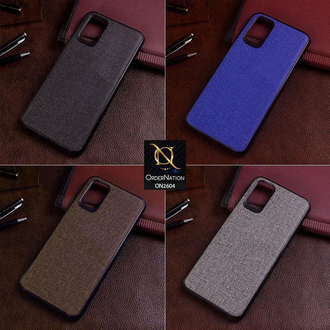 Infinix S5 Cover - Blue - New Fabric Soft Silicone Logo Case