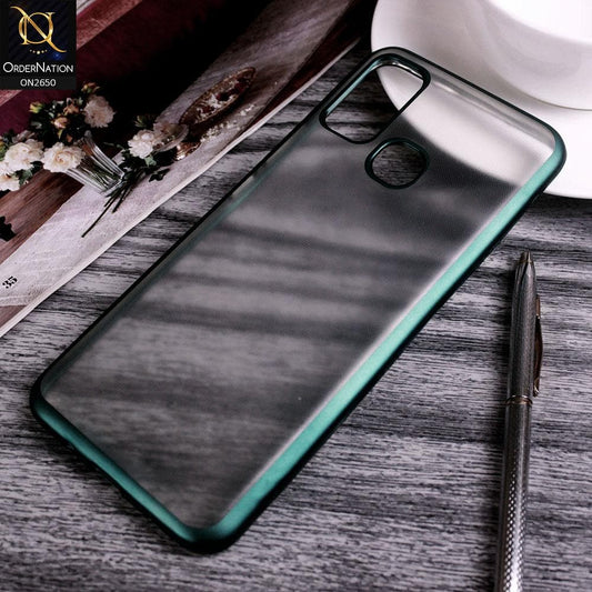 Infinix Hot 9 Play Cover - Green - Matte Colors Look Semi Transparent Soft Case