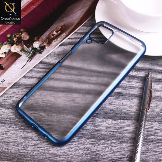 Huawei Nova 7i Cover - Royal Blue - Matte Colors Look Semi Transparent Soft Case