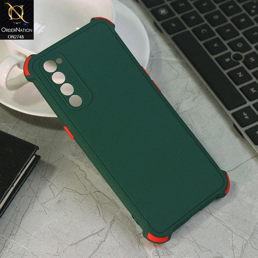 Oppo Reno 4 Pro Cover - Green - Soft New Stylish Matte Look Case