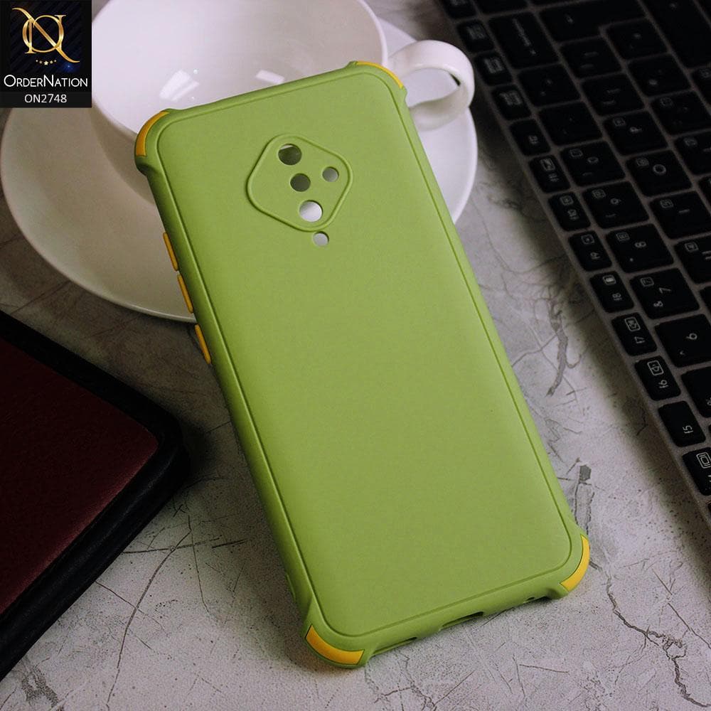 Vivo S1 Pro Back Cover Stylish Vivo S1 Pro Cover Light Green Soft