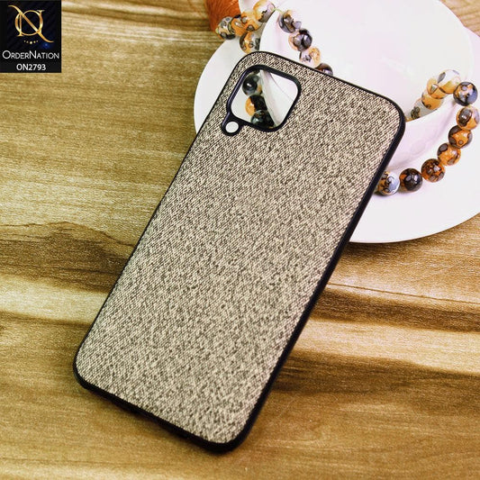 Huawei Nova 7i Cover - Gray -  New Jeans Fabric Texture Leather Soft Case