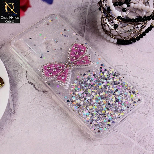 Oppo A31 - Silver - New Trendy Rhinestone Butterfly Brouge Soft Case