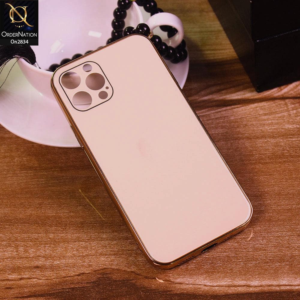 iPhone 12 Pro Max Cover Golden New Glossy Shine Soft Borders