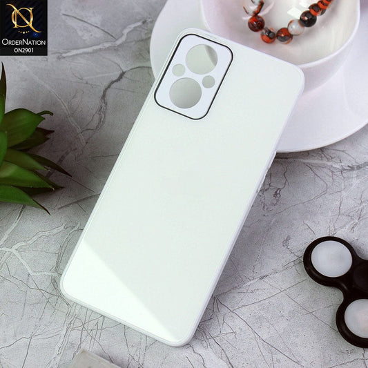 Oppo Reno 7z 5G Cover - White - New Glossy Shine Soft Borders Camera Protection Back Case