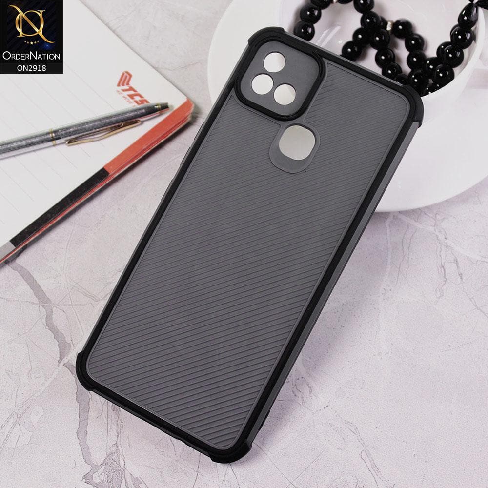 Infinix Hot 10i Cover Black 3D Soft Linning Camera Protection