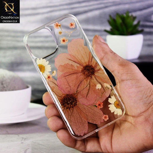 iPhone 12 Pro Cover - Design 14 - Dry Flower Soft Silicone Transparent Case