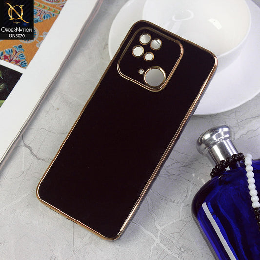Xiaomi Redmi 10C Cover - Black - Electroplating Silk Shiny Soft Case With Camera Protection