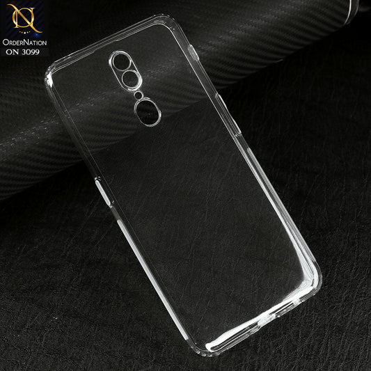 Oppo A9 / A9x Cover - Transparent -  Soft 4D Design Shockproof Silicone Transparent Clear Camera Protection Case